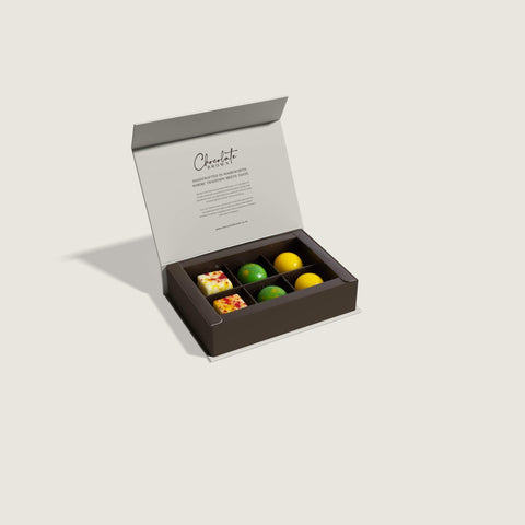 Tropical Fruits Boxed Chocolates | 6 Pack
