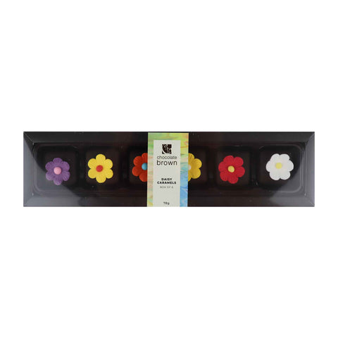 Selection Box 6Pk Caramels Flower Deco 53% Dark