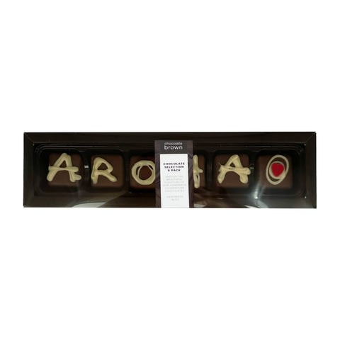 Selection Box 6Pk Caramel Deco Aroha Dark