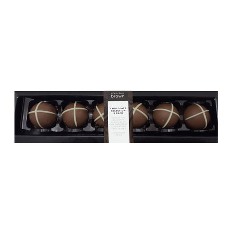 Selection Box 6Pk Milk Chocolate Hot Cross Bun Truffles