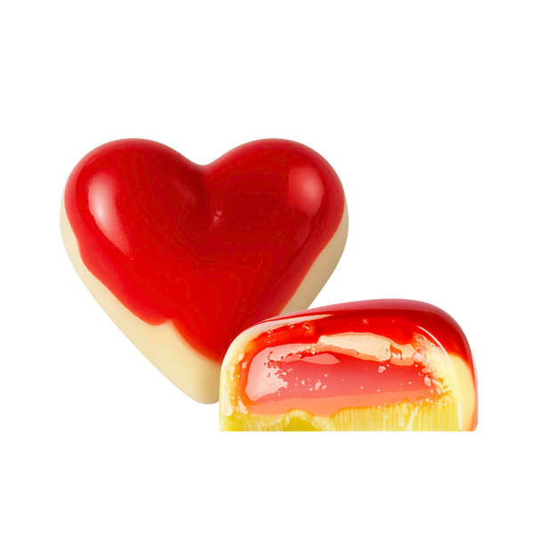 Raspberry Heart Loose Chocolate