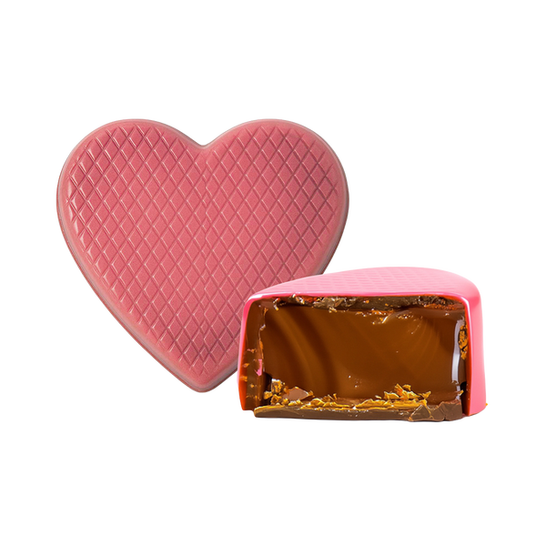 Pink Caramel Heart Loose Chocolate