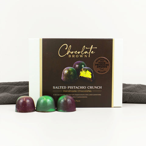 Salted Pistachio Crunch Boxed Chocolates | 6 Pack