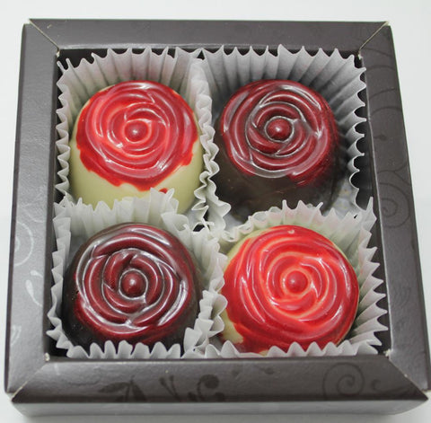 Red Velvet Roses 4 piece selection box